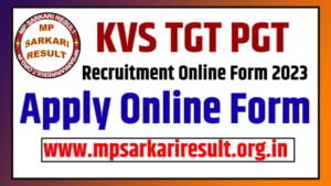 Kendriya Vidyalaya Sangathan KVS Primary Teacher PRT