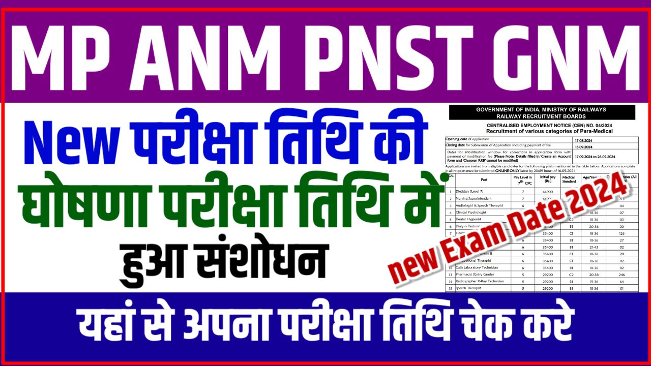 MP ESB ANMTST Answer Key 2024 Download Check