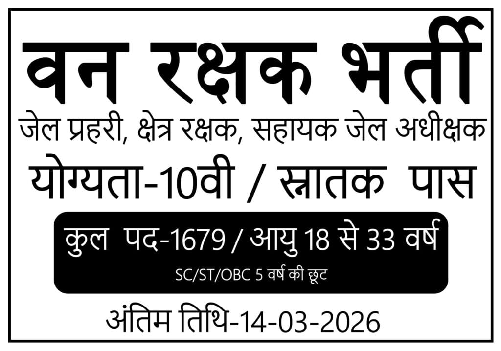 MPESB MP Van Rakshak & Jail Prahari Recruitment 2026